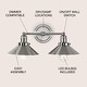 preview thumbnail 99 of 176, JONATHAN Y Florence Metal Shade Sconce
