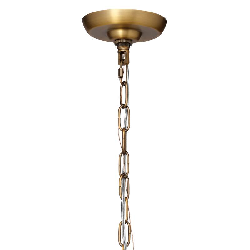 Jamie Young Glenn Large Round Metal 6-Light Chandelier