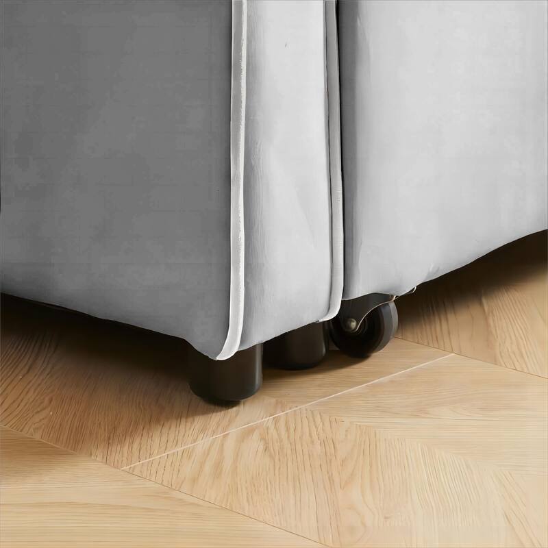 Convertible Sleeper Chair Sofa Bed Adjustable Pull Out Sleeper Chair Bed Multi-Pockets Folding Sofa Bed,3-in-1 Sofa Bed