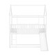 preview thumbnail 13 of 14, Kids Bunk Bed with Slide and Convertible Ladder,Twin Over Twin for Bedroom