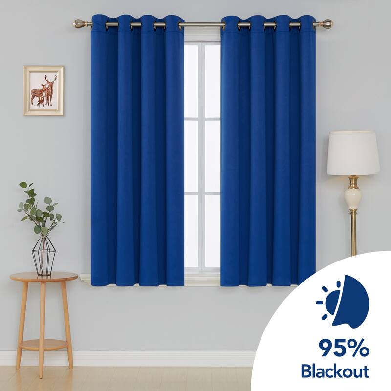 Deconovo Square Grommet Curtain Panel Pair(2 Panel)