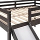 preview thumbnail 13 of 30, Full Size Loft Bed with Slide and Ladder for Kids, Under Bed Storage
