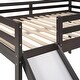 preview thumbnail 22 of 36, Full Size Multifunctional Wooden Loft Bed with Slide & Ladder for Kids