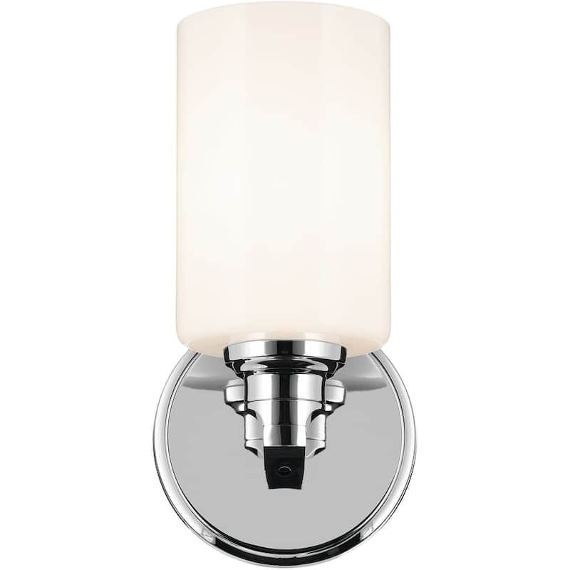 Kichler 55224 Gioe 10" Tall Bathroom Sconce with Opal Glass Shade