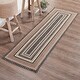 preview thumbnail 1 of 1, Sawyer Mill Charcoal Creme Jute Rug/Runner Rect w/ Pad 24x78 - 3'6"