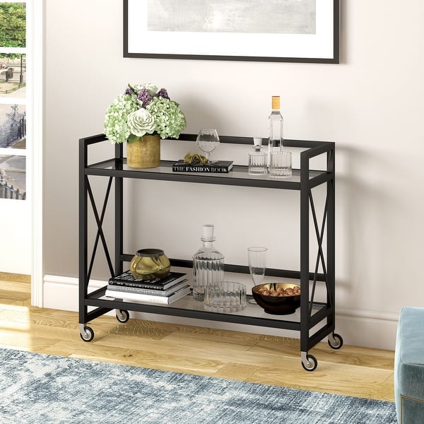slide 1 of 32, Holly Bar Cart in Blackened Bronze