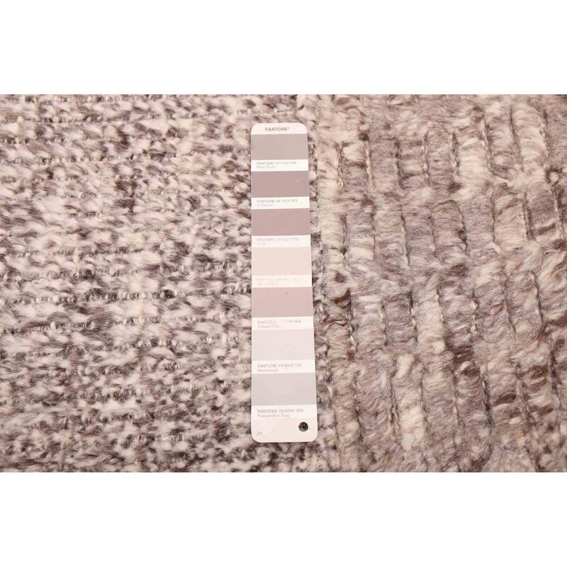 ECARPETGALLERY Hand-knotted Looma Grey, Taupe Wool Rug - 8'2 x 10'3