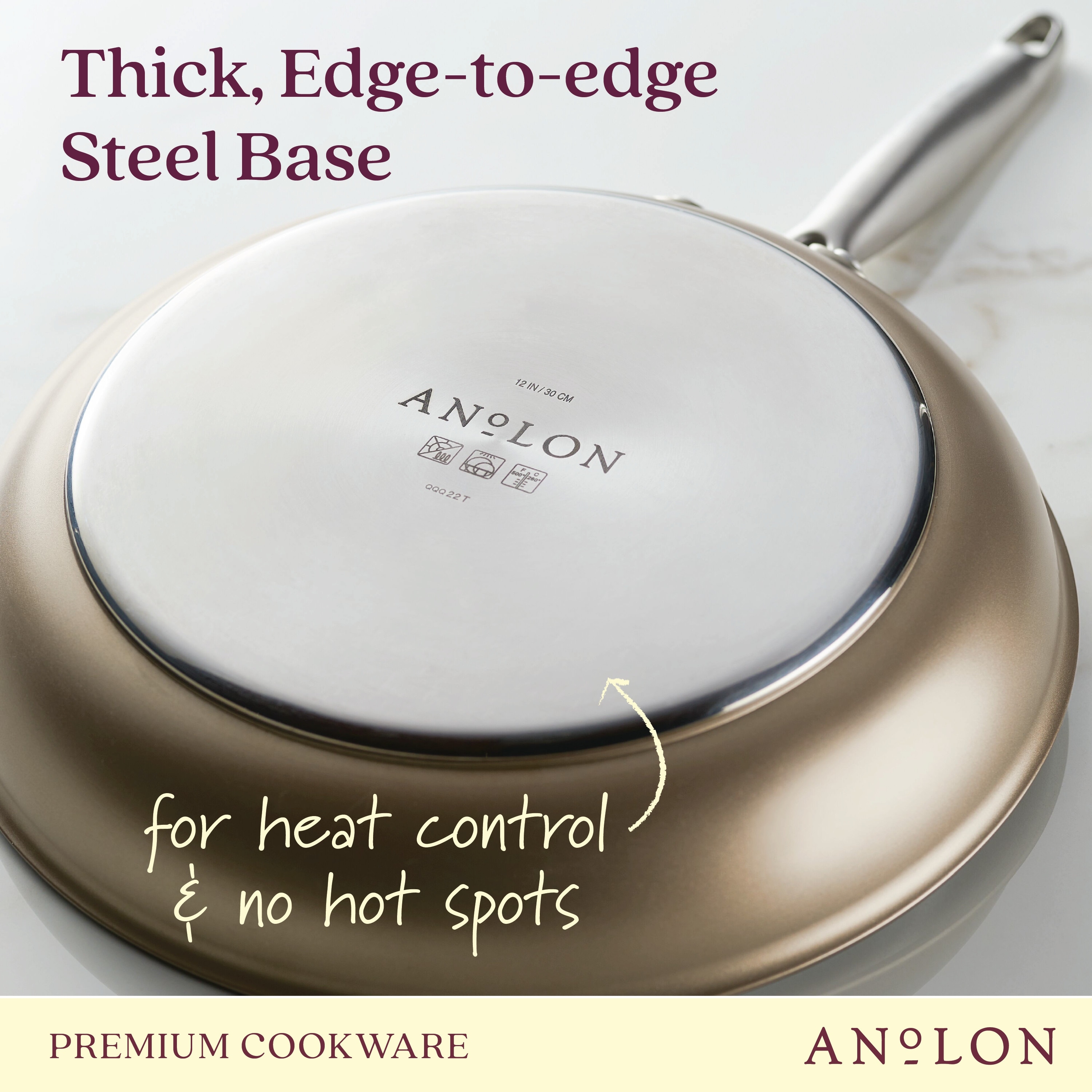 Anolon Advanced Hard Anodized Nonstick Frying Pan Set, 2-Piece, Bronze -  Bed Bath & Beyond - 7468950