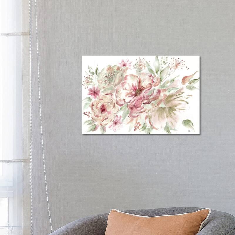 iCanvas "Rose Gold Floral Landscape" by Tre Sorelle Studios Canvas Print - 18x26x1.5