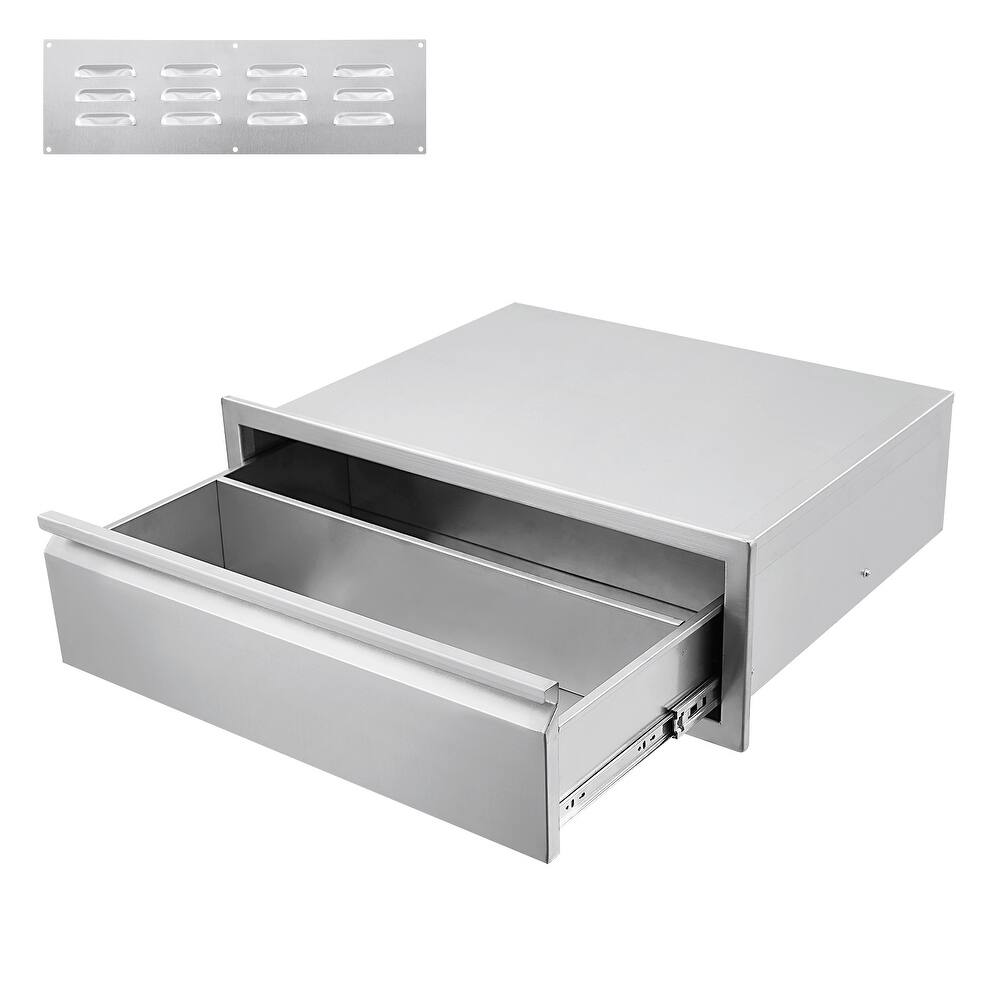 Outdoor Kitchen BBQ Access Drawers, 30W x 10H x 23D Inch - 30W x 10H x 23D Inch