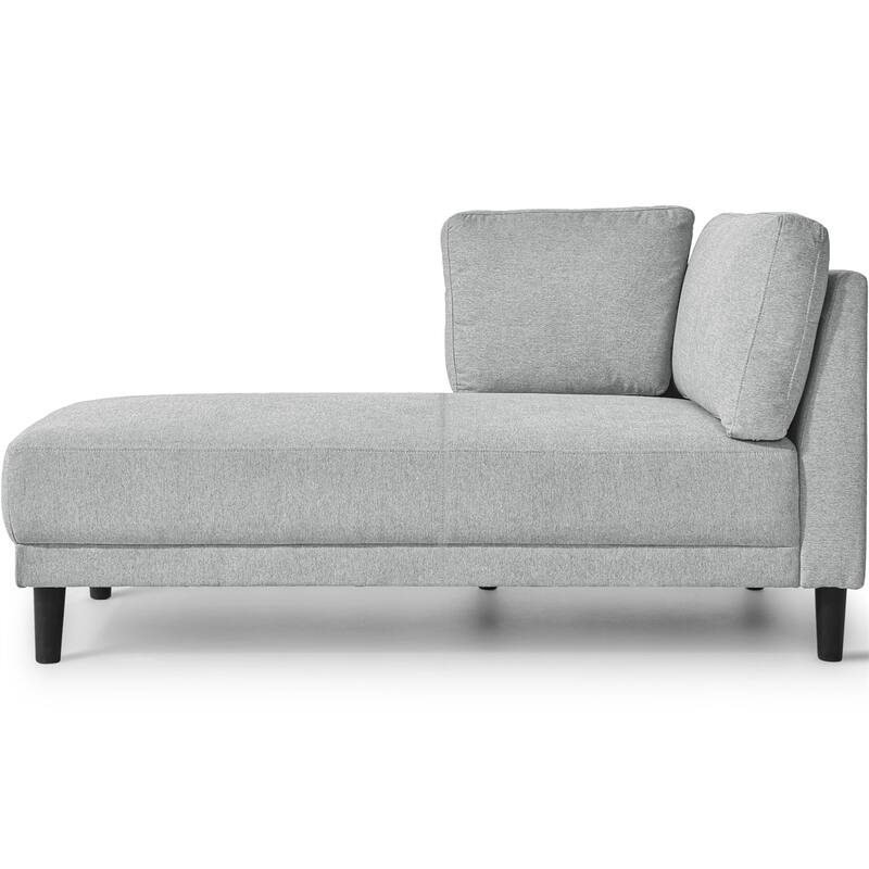 65" Upholstered Chaise Lounge, Sleeper Sofa, Solid Wood Sofa Bed