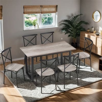 7PCS Dining Set,Kitchen Table Set Perfect for Kitchen,Breakfast Nook