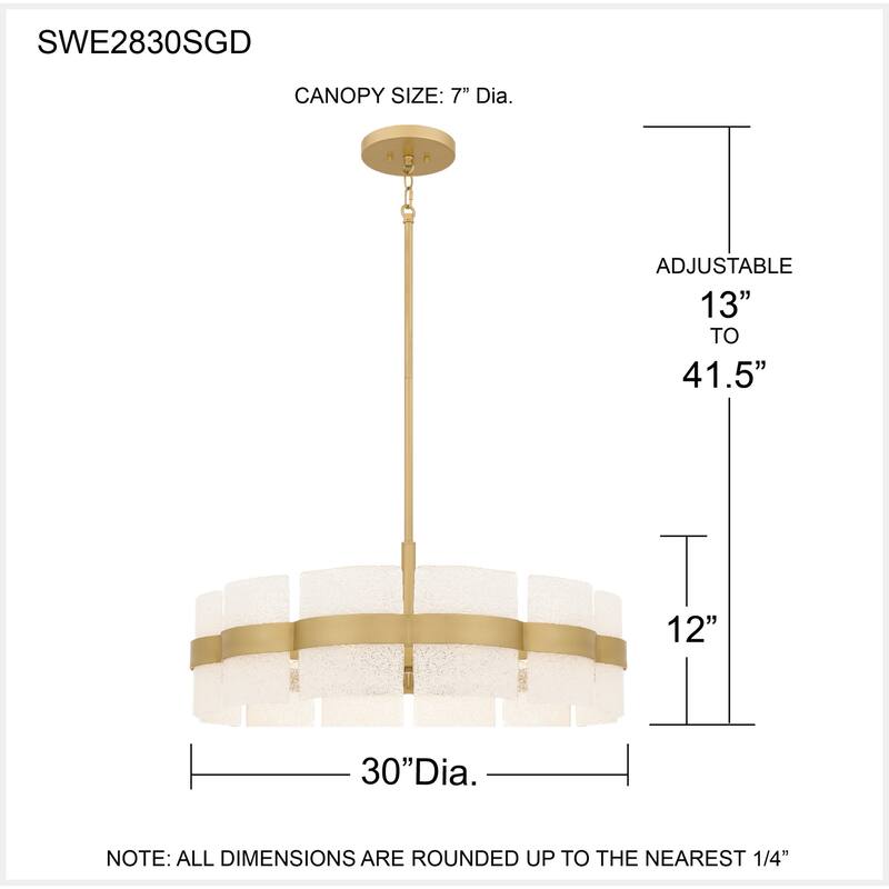 Sweeney 6-Light Soft Gold Pendant