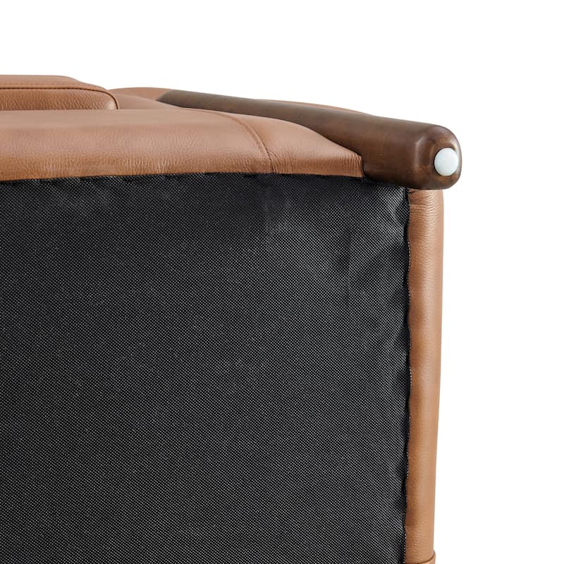 NPD Furniture Cordelia 38" W Top Grain Leather Club Chair