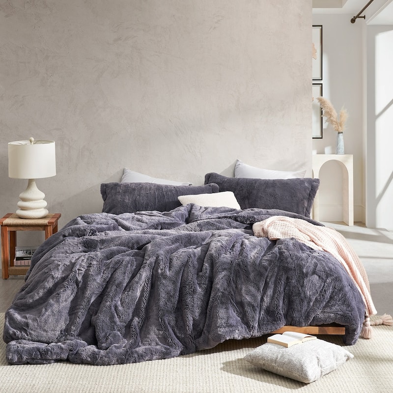 Chunky Bunny Homie - Coma Inducer® Oversized Comforter Set - Alaskan King - Boulevard Gray