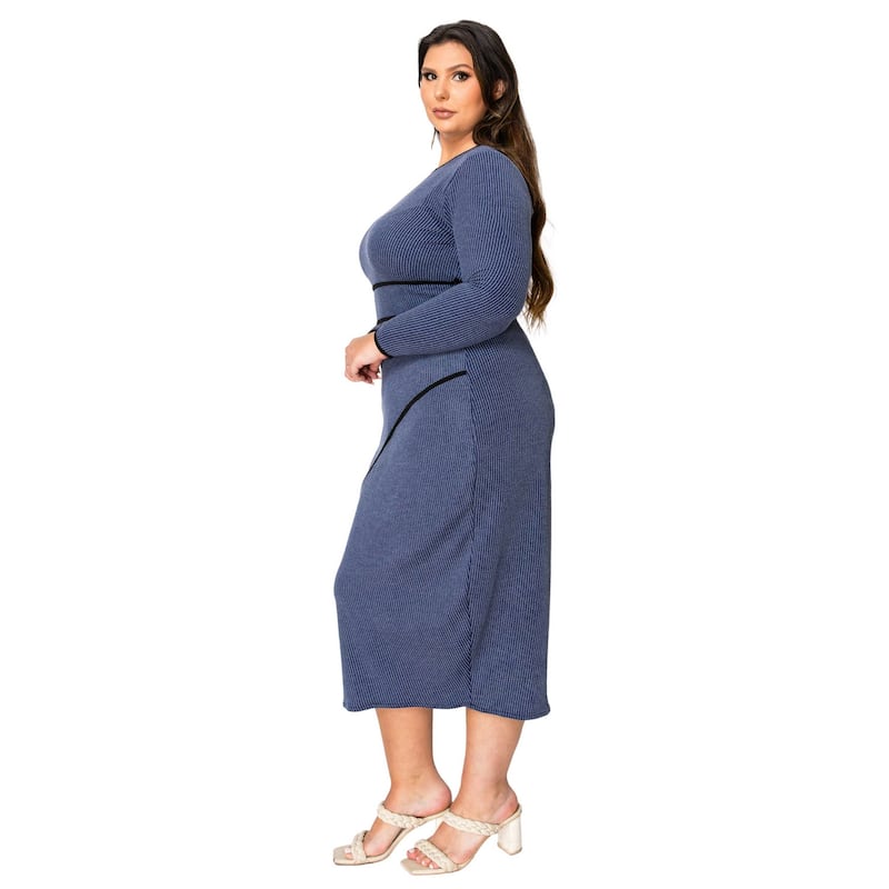 L I V D Women's Plus Size Elora Sweater Dress