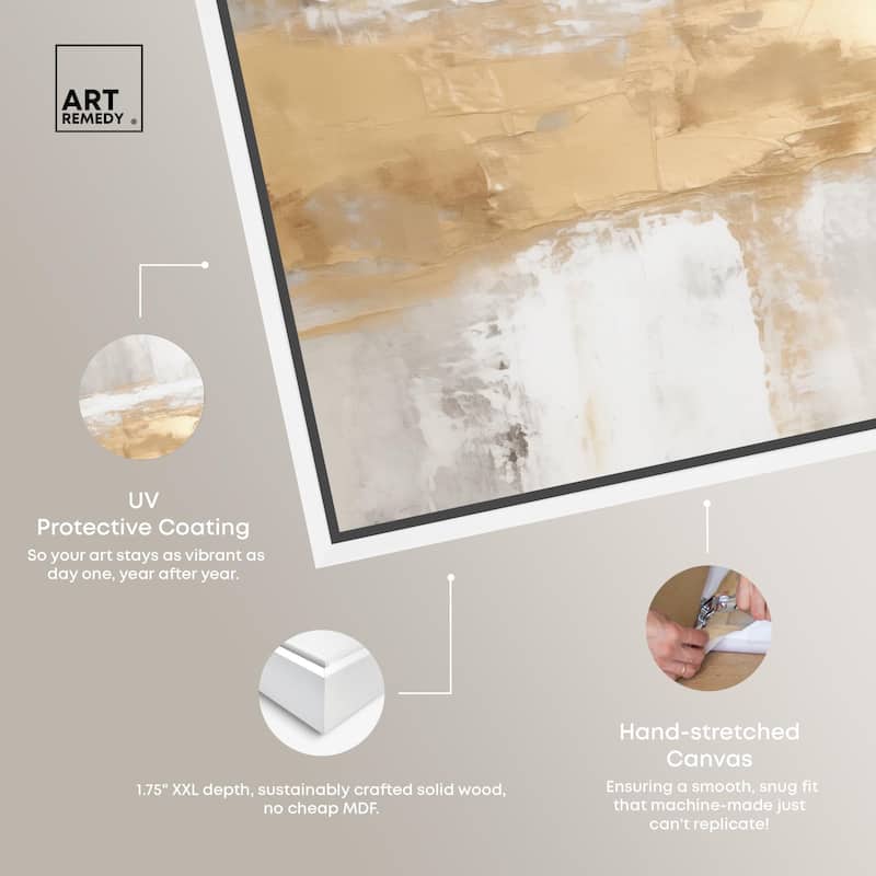 Melted Goldscape III Canvas by Art Remedy