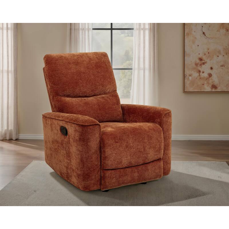 Navarro Chenille Upholstered Glider Recliner