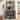 Corner Bar Cabinet with Charging Station and Ambiance Light, Liquor Display Storage Shelves with Glass Holder - Brown