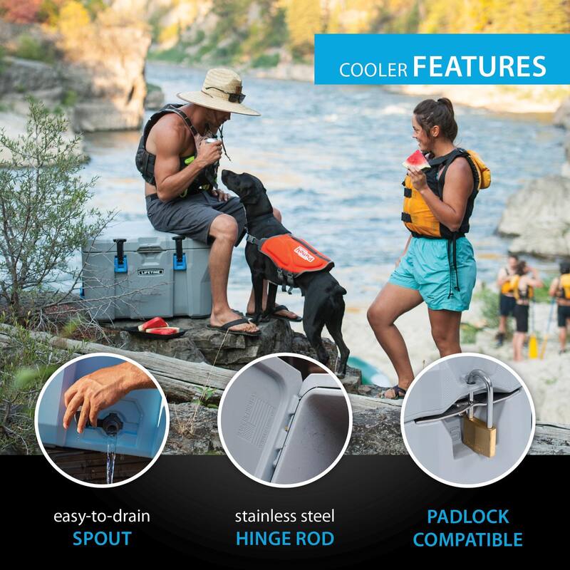 Lifetime, Cooler 55 Quart Wasatch White and Pink