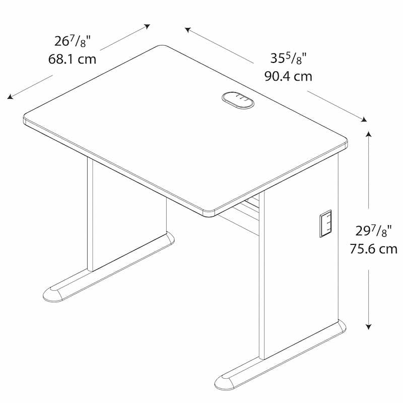 Series A 36W Desk by Bush Business Furniture