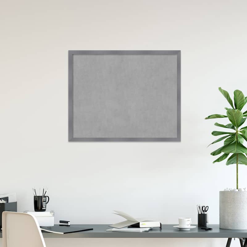Amanti Art Edwin Grey Framed Magnetic Board