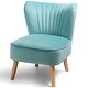 preview thumbnail 26 of 37, Costway Armless Accent Chair Modern Velvet Leisure Chair Single