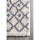 preview thumbnail 3 of 37, Nuloom Beige Geometric Moroccan Trellis Shag Rug