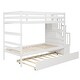 preview thumbnail 27 of 25, Modern & Clean Design Twin over Twin Bunk Beds With Twin Trundle and Stairway Storage Function
