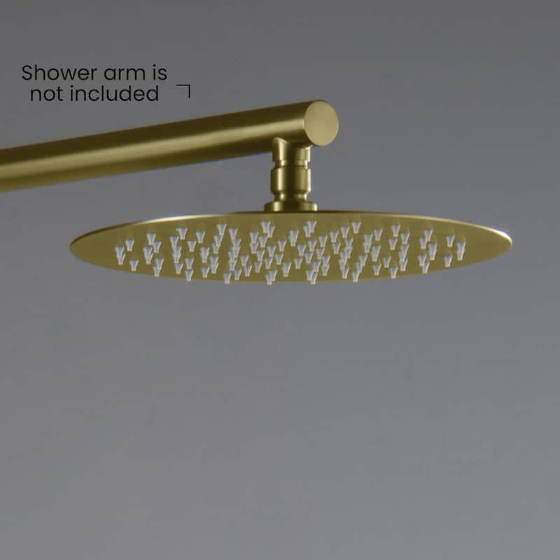 Circular 10" Metal Ultra Thin Profile Rain Shower Head 1.75 GPM