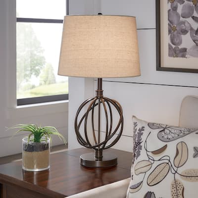 Cooper Antique Bronze Metal Orbit Globe 1-light Accent Table Lamp by iNSPIRE Q Artisan
