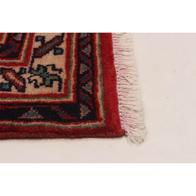 ECARPETGALLERY Hand-knotted Andelz Red Wool Rug - 3'6 x 10'2