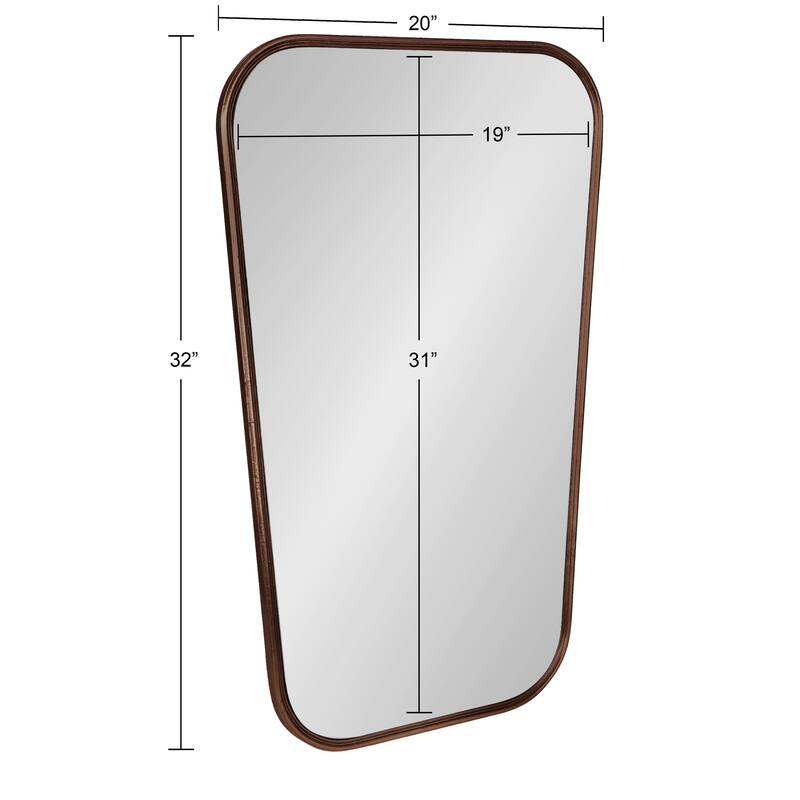 Kate and Laurel Caskill Framed Cowbell Wall Mirror