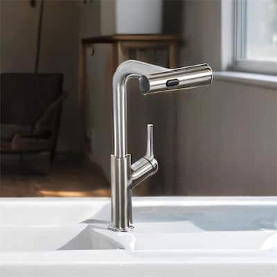 360 Rotation Pull-Down Kitchen Faucet with 4 Spray Modes