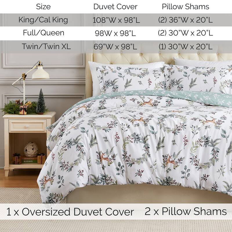 Happy Holidays 3-piece Duvet Cover Set