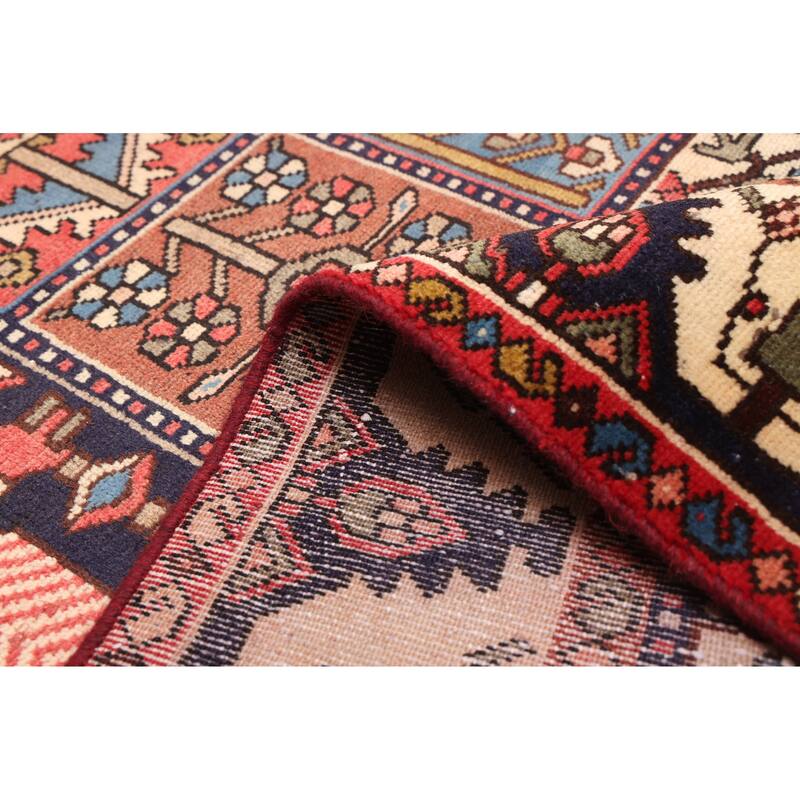 ECARPETGALLERY Hand-knotted Kayseri Vintage Red Wool Rug - 5'0 x 9'5