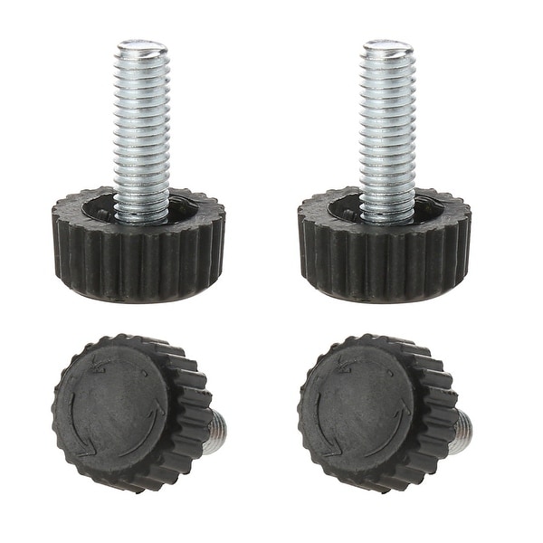 M6 x 18 x 18mm Hand Screw Furniture Glide Leveling Feet Adjustable Height Leveler Floor Protector for Home Furniture Legs 4pcs