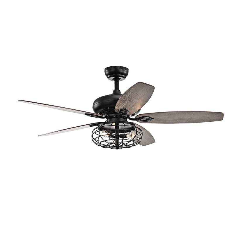Silver Orchid Sebastian 52-inch Ceiling Fan - Matte Black