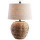 Elicia 24.5" Banana Leaf Basket LED Table Lamp, Natural by JONATHAN Y