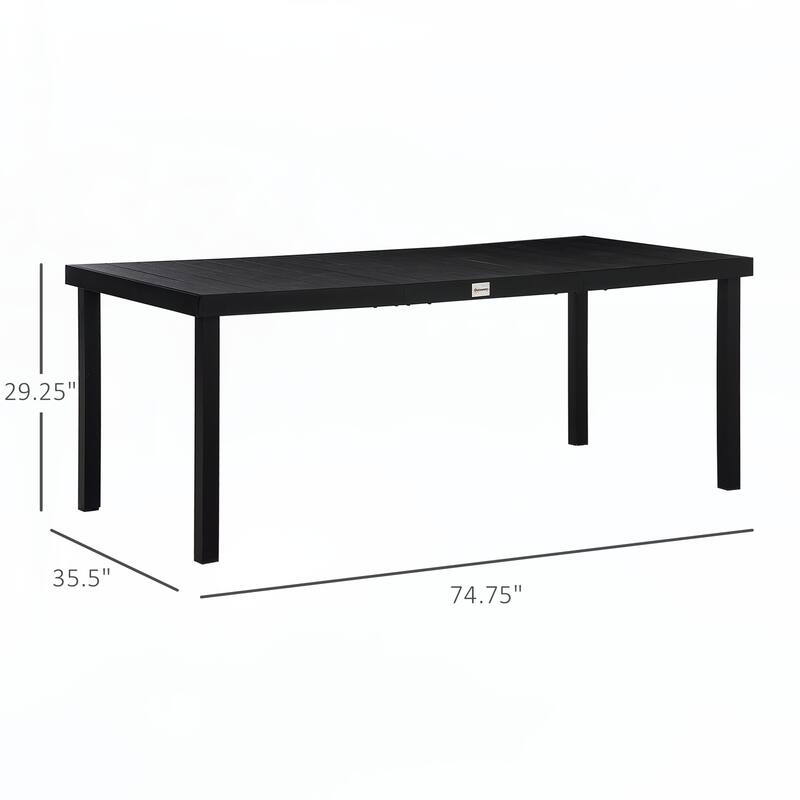 Outsunny Outdoor Dining Table for 8 People,without chairs