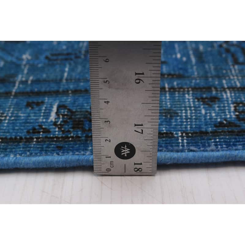 ECARPETGALLERY Hand-knotted Color Transition Blue Wool Rug - 6'10 x 10'4