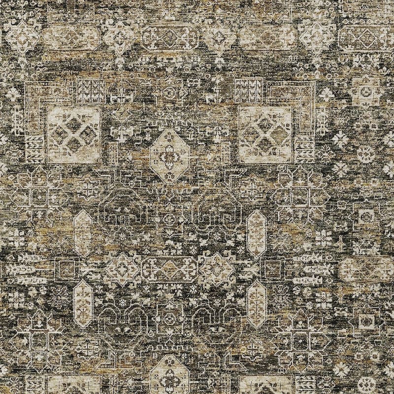 HomeRoots Oriental Transitional Rectangle Outdoor Rug