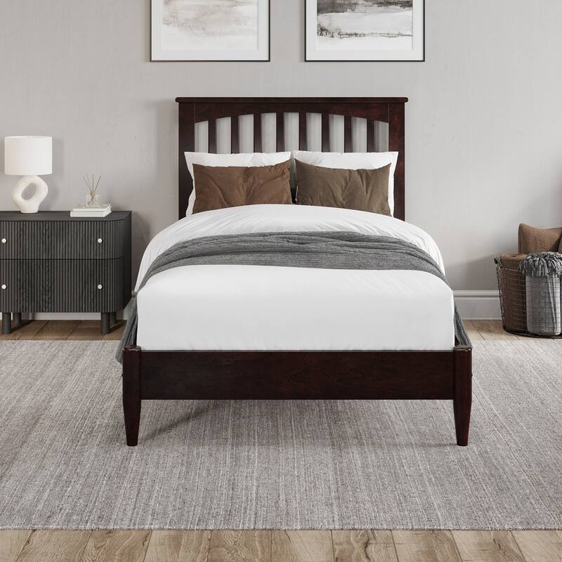 Becket Solid Wood Low Profile Platform Bed