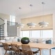 preview thumbnail 2 of 32, Industrial Adjustable Chandelier 1-Light Pendant Light with 3-Layer Metal Shade, Vintage Hanging Lamp for Living Room