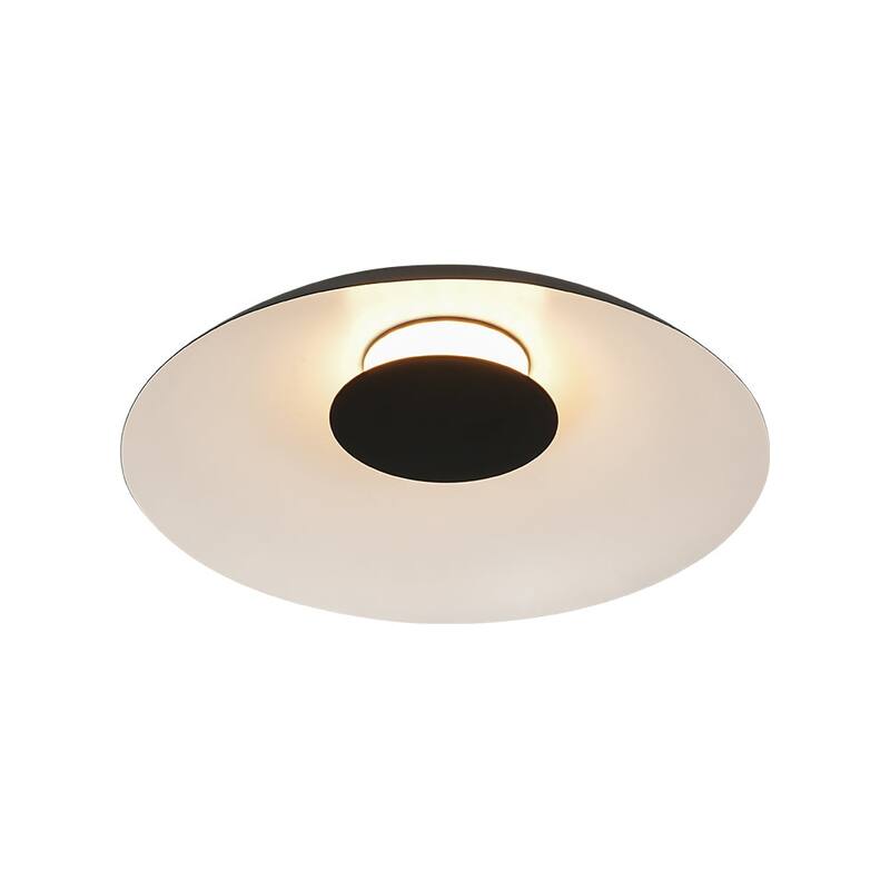 Scandinavian Dimmable LED Round Shallow Dome Ceiling Light 19.7in