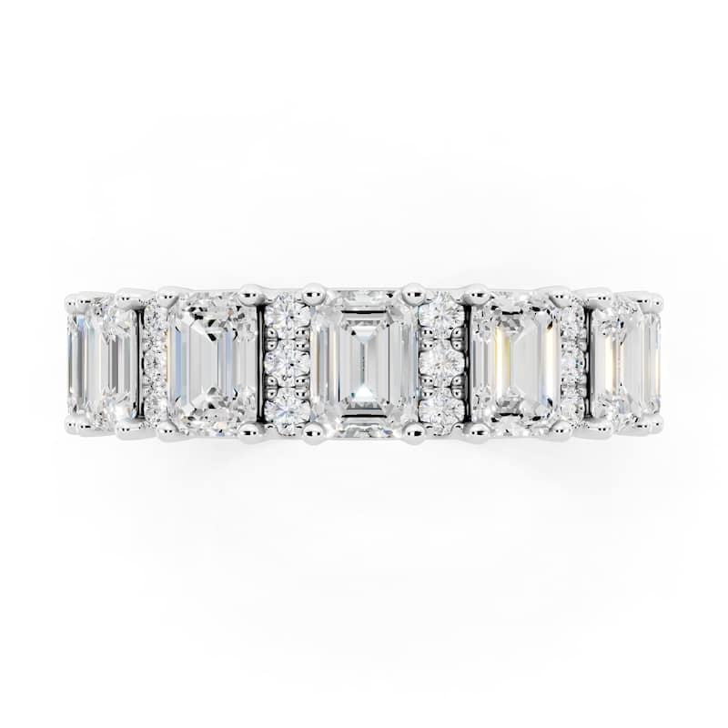 Auriya 14k Gold 2 1/2ctw Lab Grown Diamond Anniversary Ring (E-F VS)