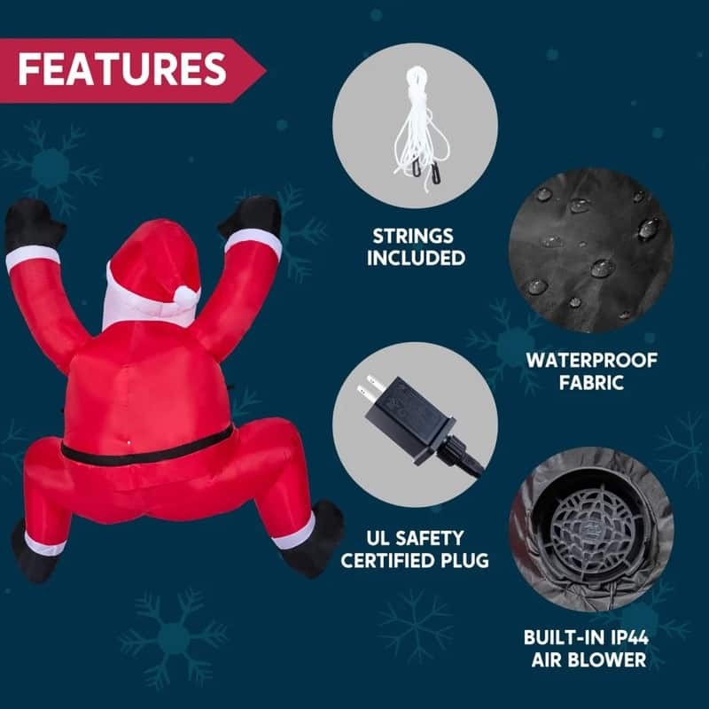 Climbing Santa Squad Inflatable