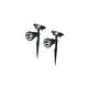 Landscape Spotlights that Match Metal Moon and Witch Pumpkin Holder