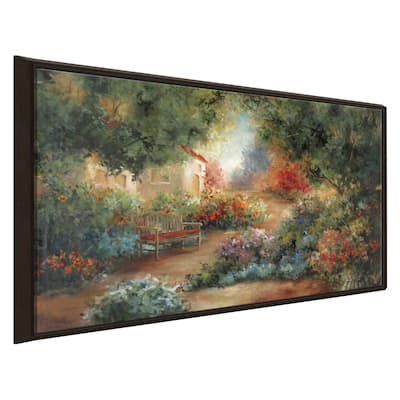"Garden In Arles" by Carol Robinson Print on Floating Canvas