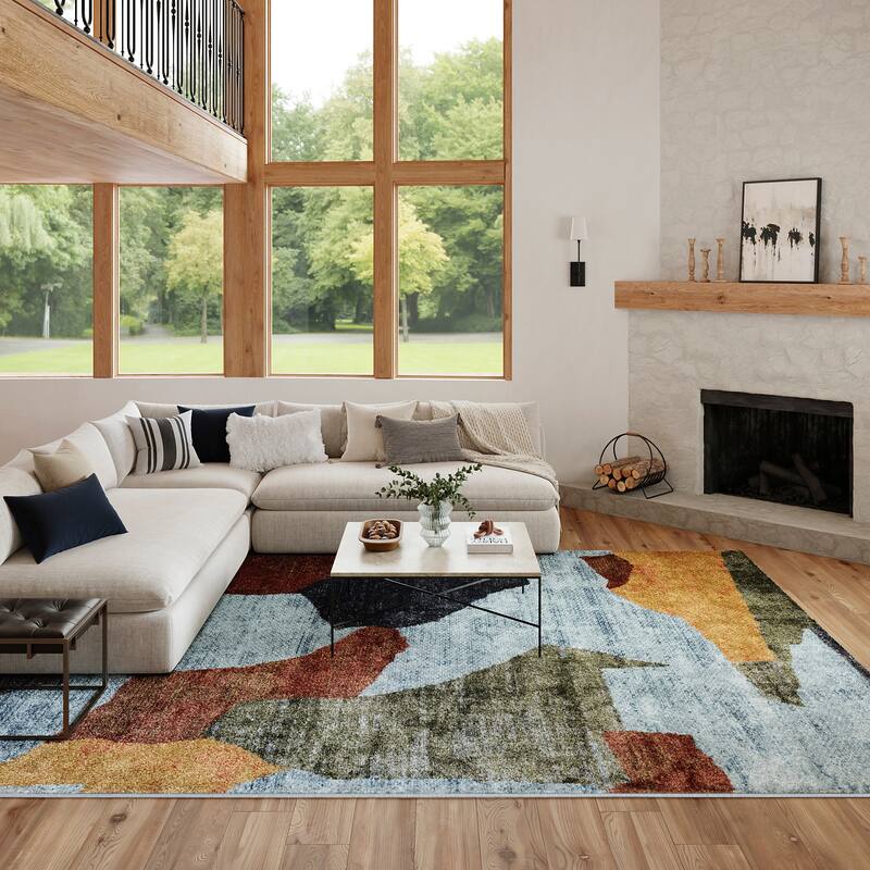 Nourison Nordic Indoor only Abstract Area Rug